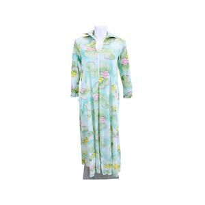 Vintage 1970's Hostess Gown / House Dress with Single Pocket